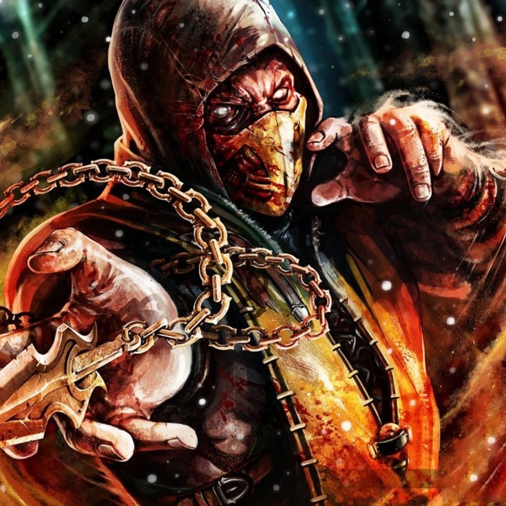 Scorpion Mortal Kombat X for 1024 x 1024 iPad resolution