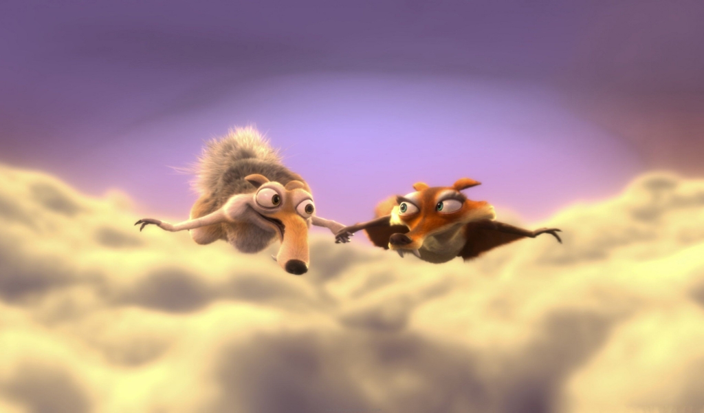 Scrat and Scratte for 1024 x 600 widescreen resolution