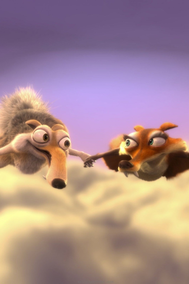 Scrat and Scratte for 640 x 960 iPhone 4 resolution