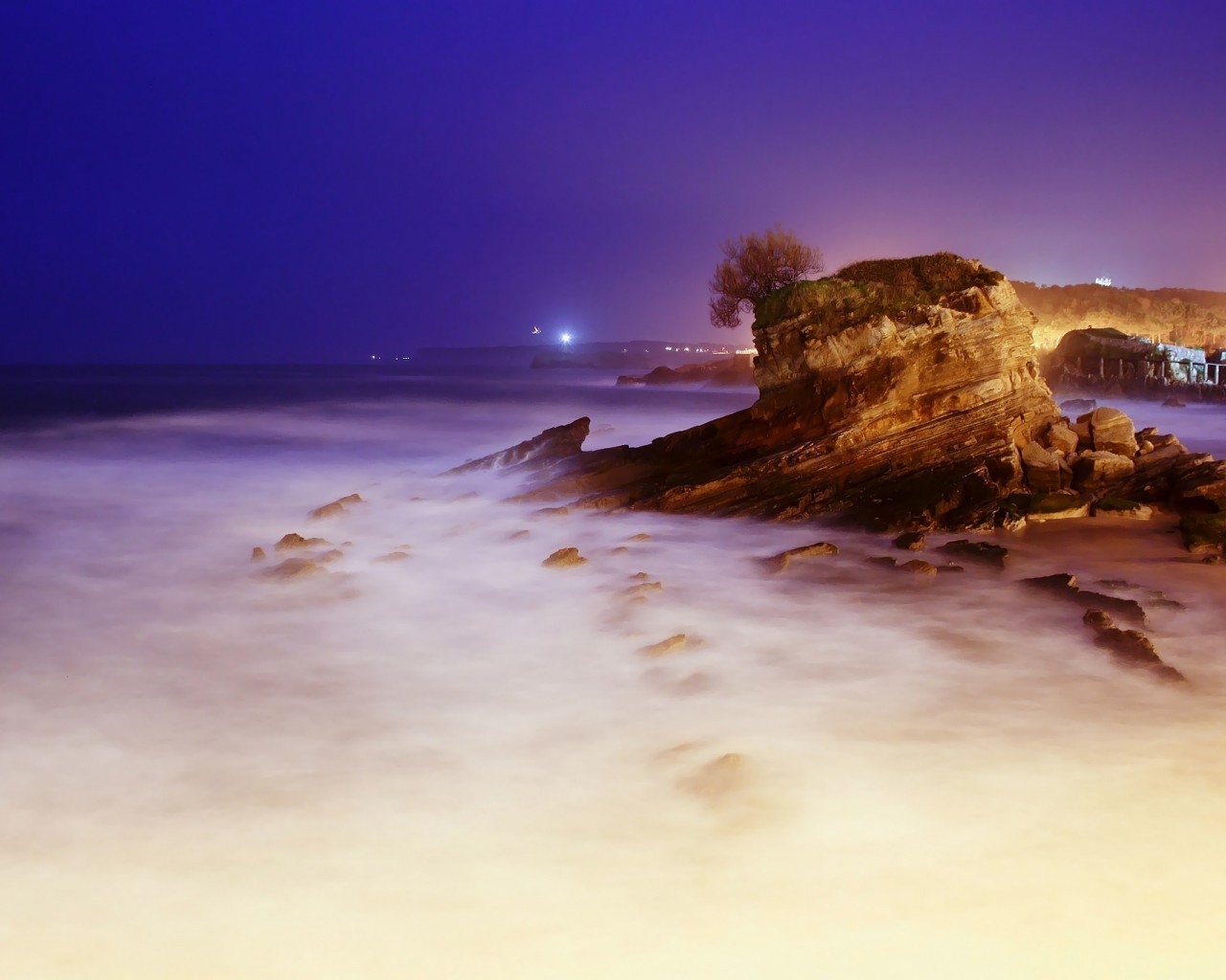 Sea Rock Landscape for 1280 x 1024 resolution
