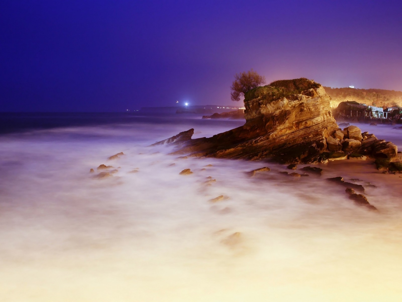 Sea Rock Landscape for 1280 x 960 resolution