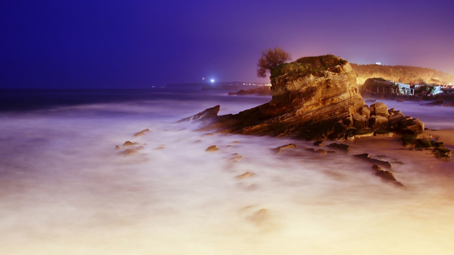 Sea Rock Landscape for 1536 x 864 HDTV resolution