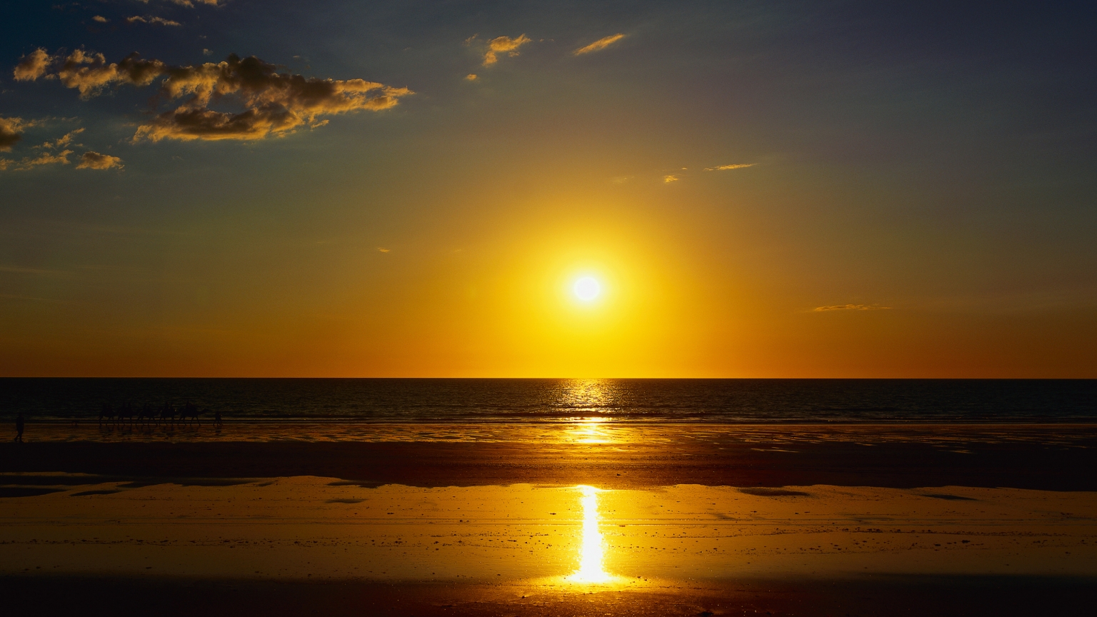 Sea Sunset for 1536 x 864 HDTV resolution