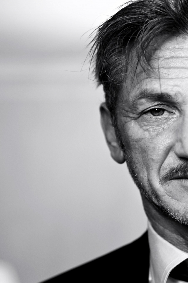 Sean Penn Portrait for 640 x 960 iPhone 4 resolution