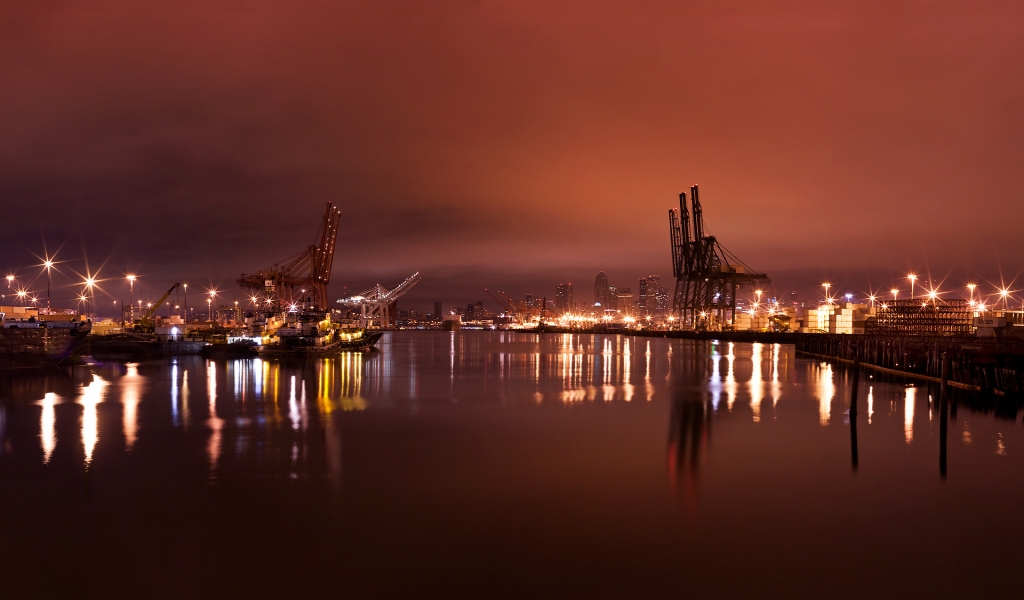 Seattle Harbor for 1024 x 600 widescreen resolution