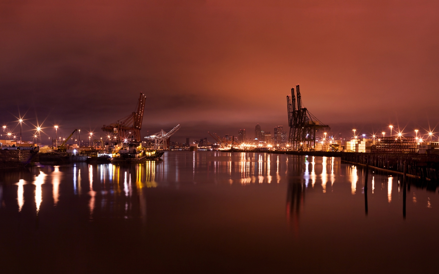 Seattle Harbor for 1440 x 900 widescreen resolution