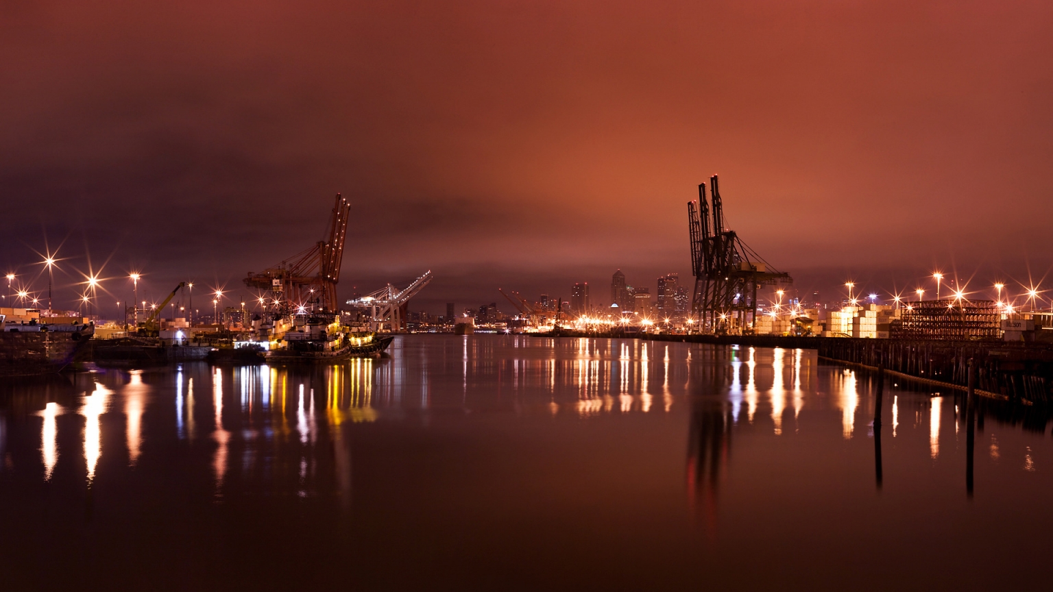 Seattle Harbor for 1536 x 864 HDTV resolution