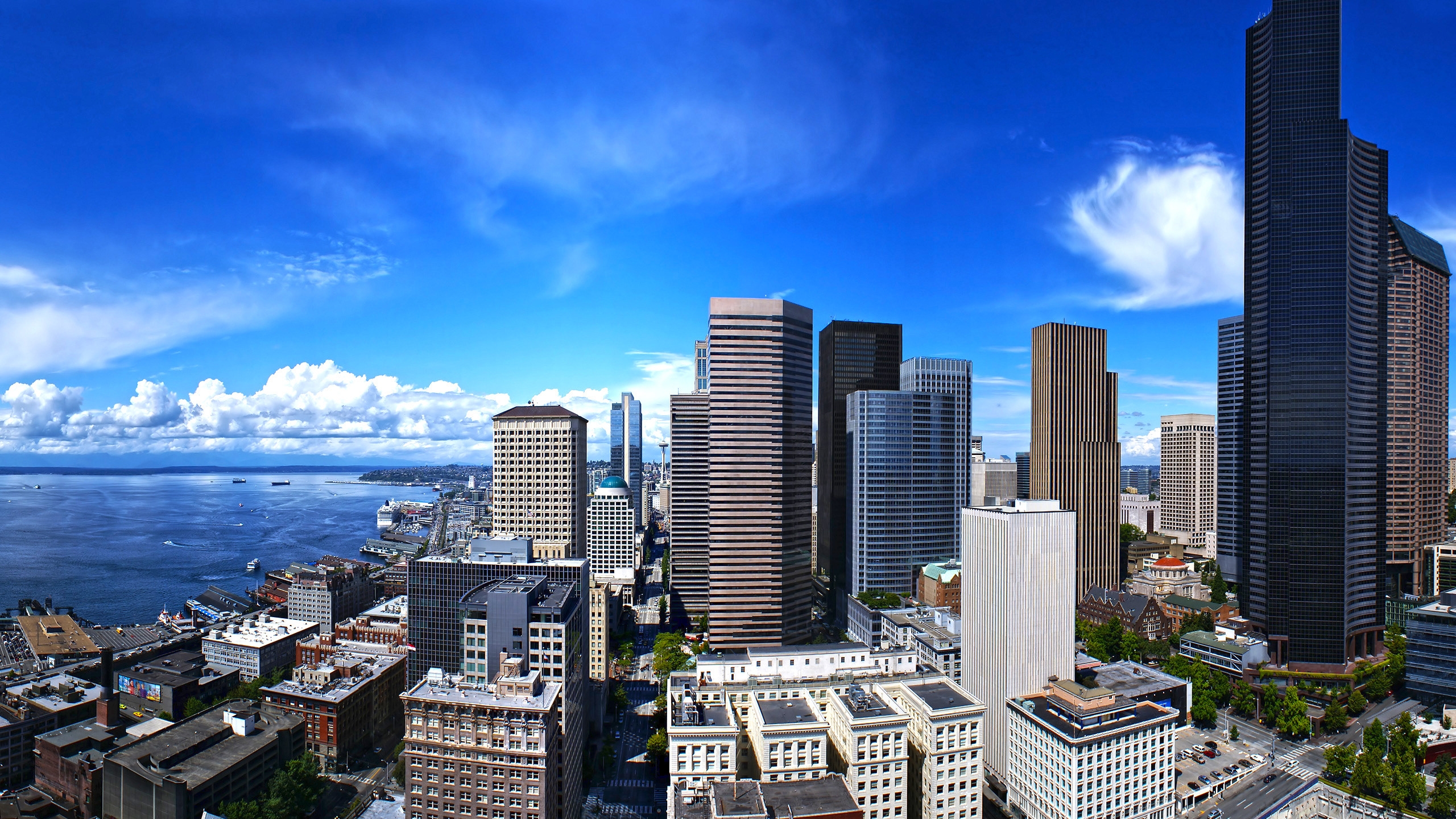 Seattle Town for 2560x1440 HDTV resolution