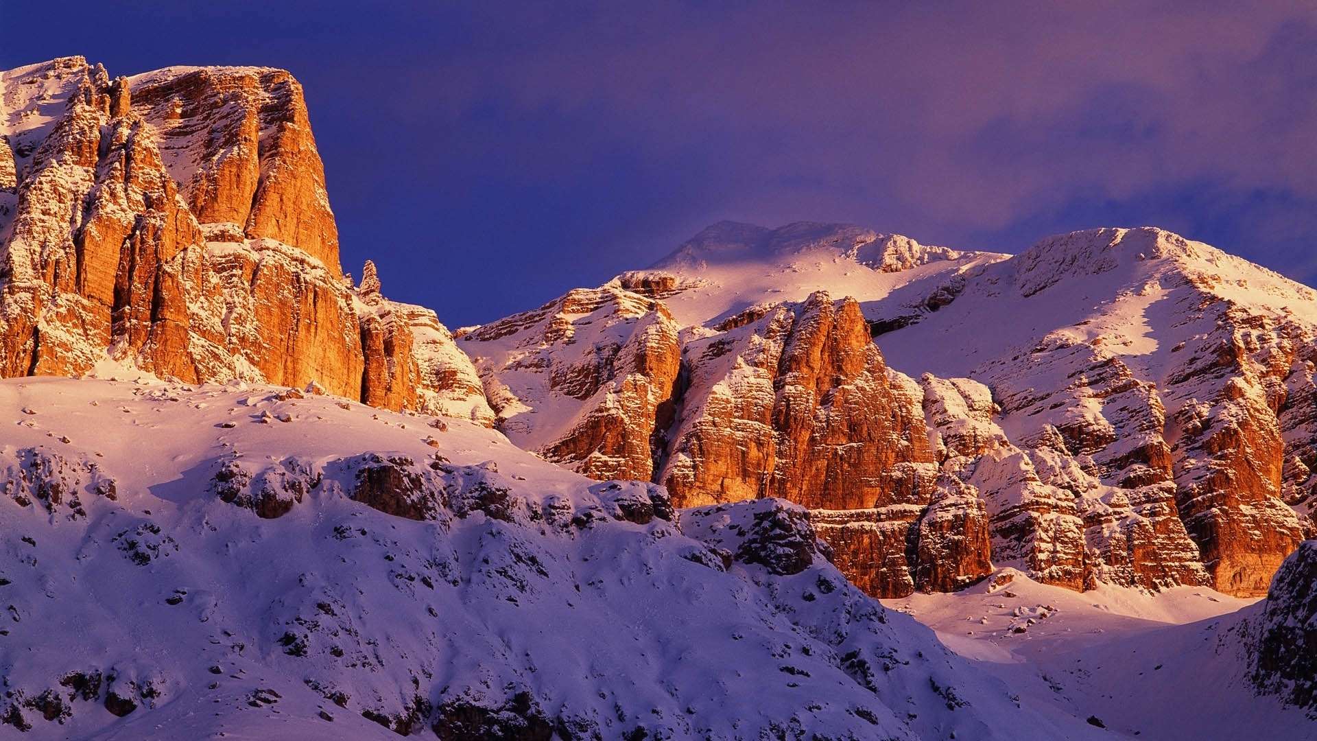 Sella Group Mountains for 1920 x 1080 HDTV 1080p resolution