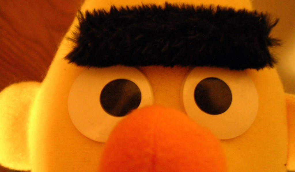 Sesame Street Ernie for 1024 x 600 widescreen resolution
