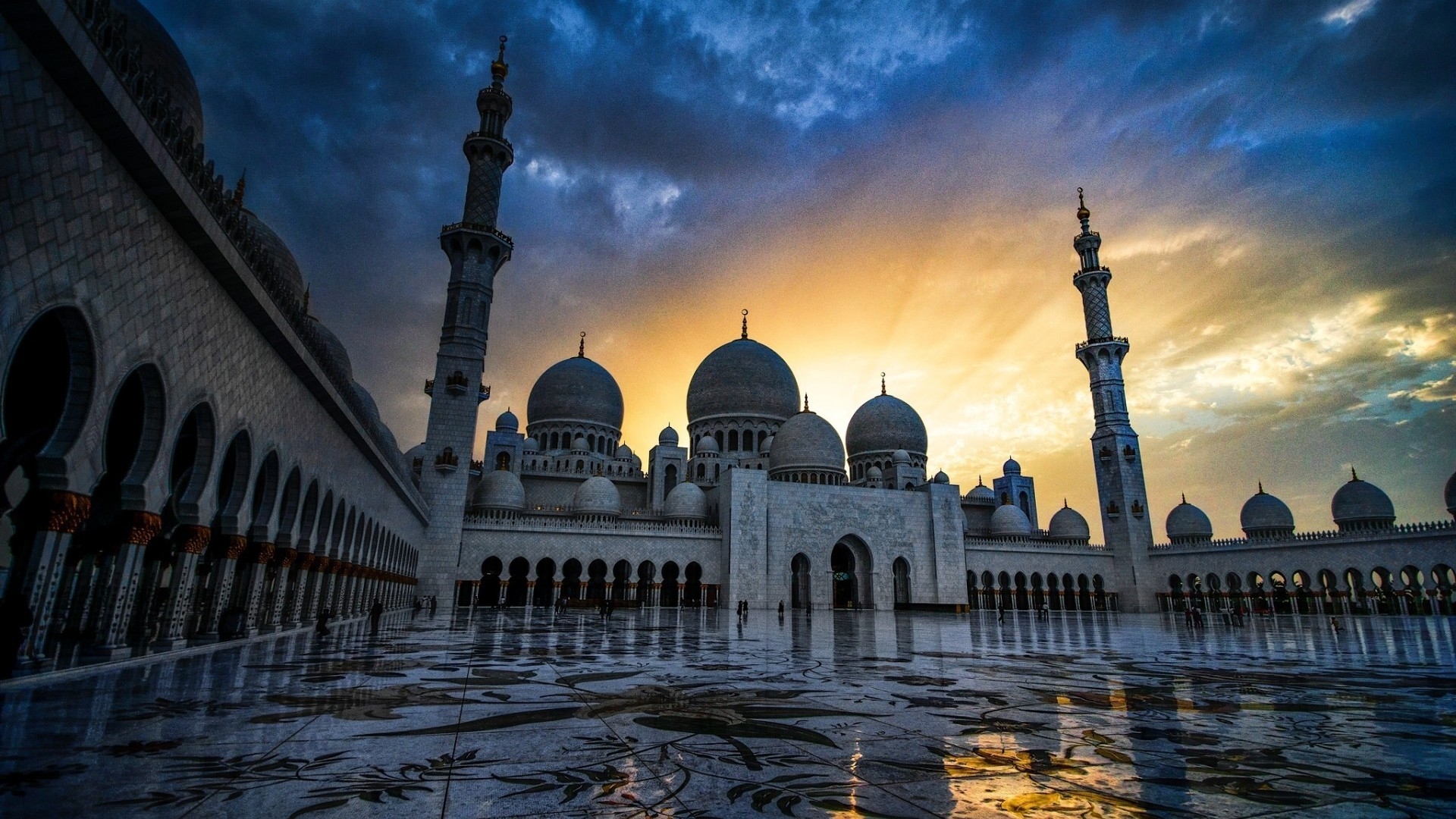 Sheikh Zayed Grand Mosque for 1920 x 1080 HDTV 1080p resolution