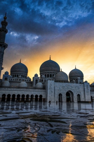 Sheikh Zayed Grand Mosque for 320 x 480 iPhone resolution
