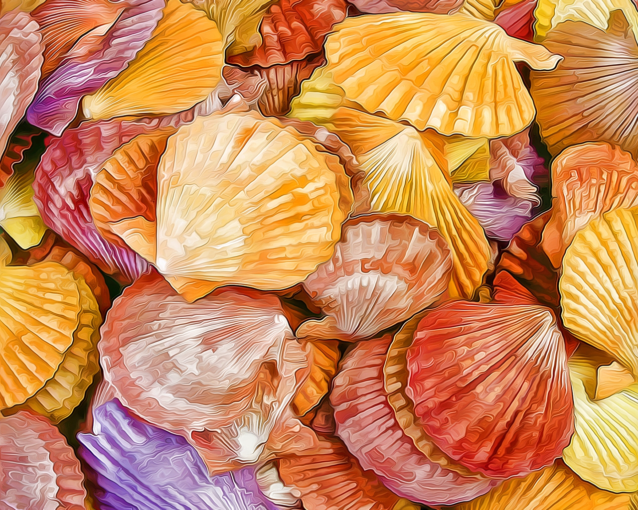 Shells Texture for 1280 x 1024 resolution