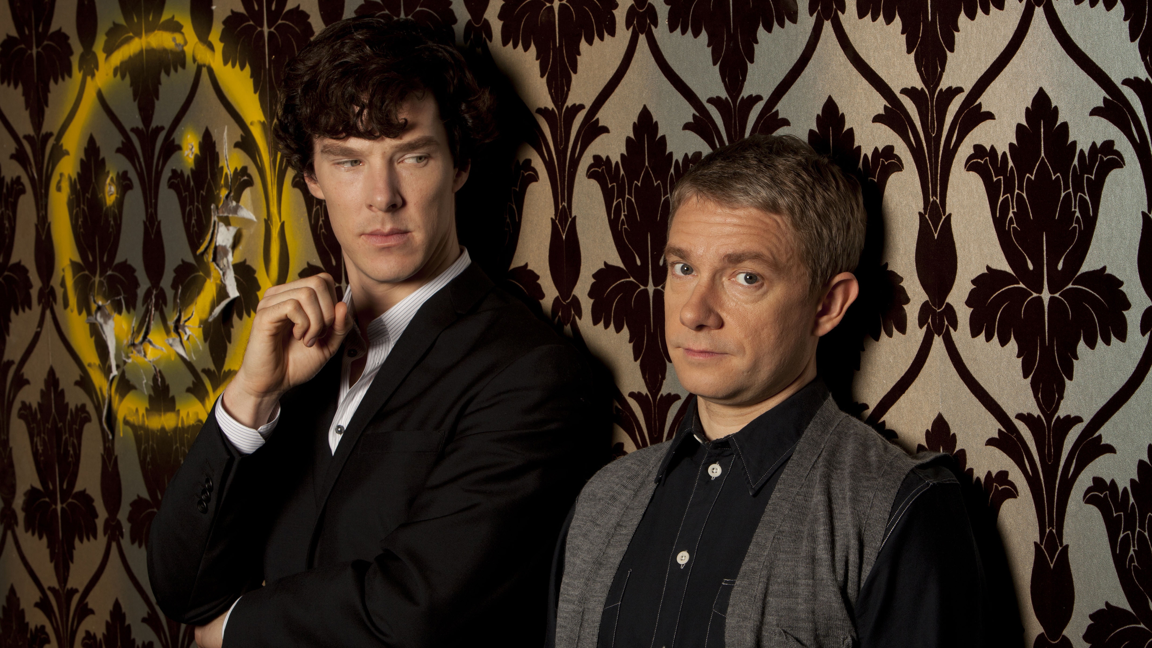 Sherlock and John for 3840 x 2160 Ultra HD resolution