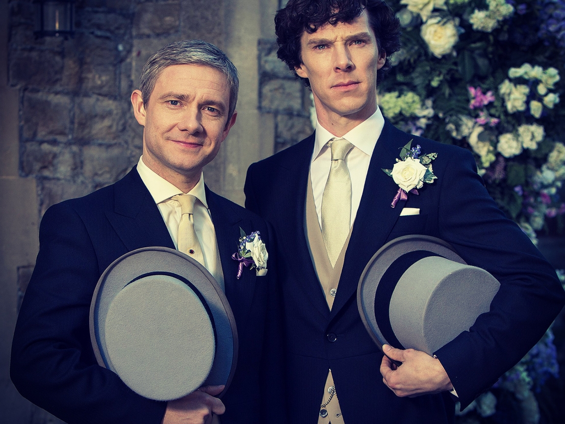 Sherlock at John Wedding for 1152 x 864 resolution
