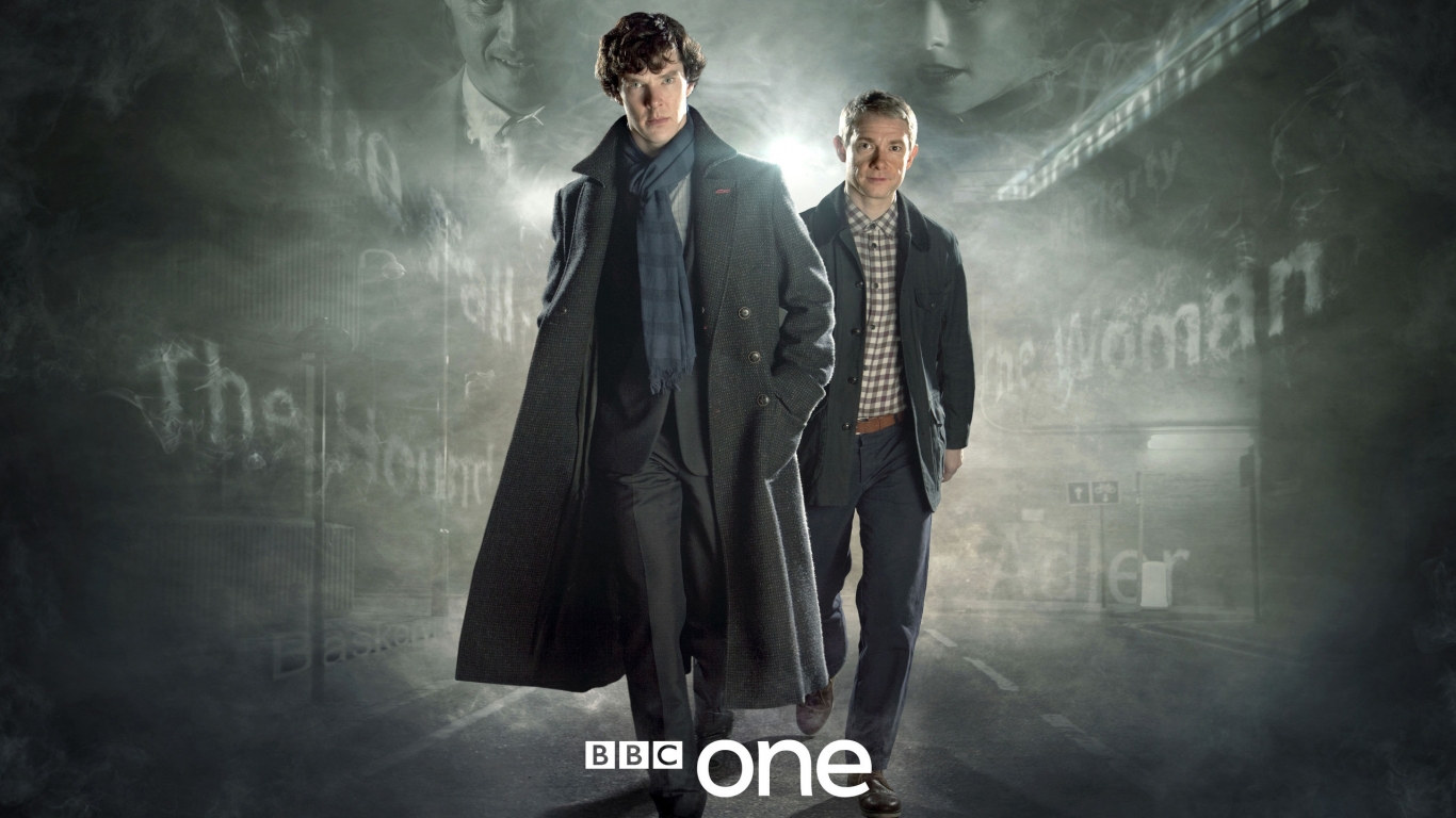 Sherlock BBC TV Series for 1366 x 768 HDTV resolution