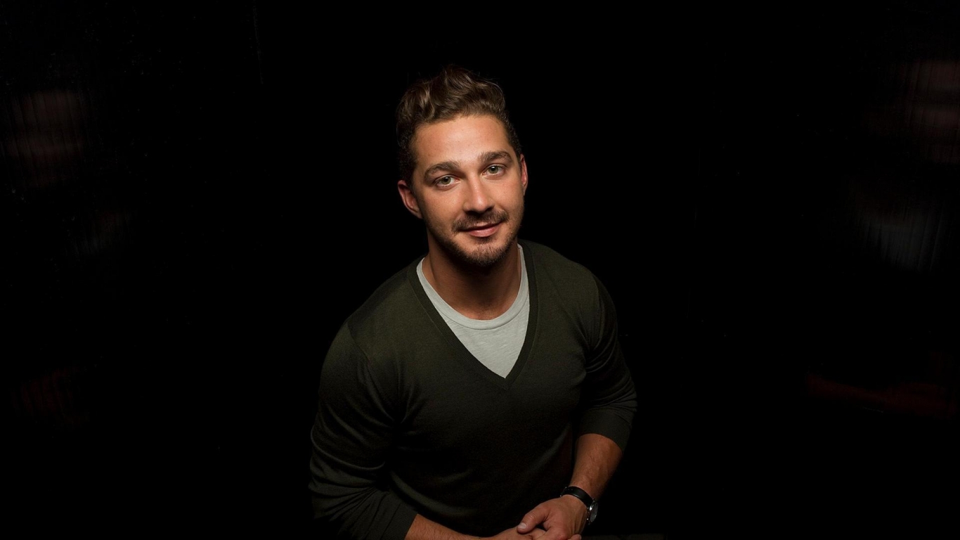 Shia LaBeouf Close Look for 1366 x 768 HDTV resolution