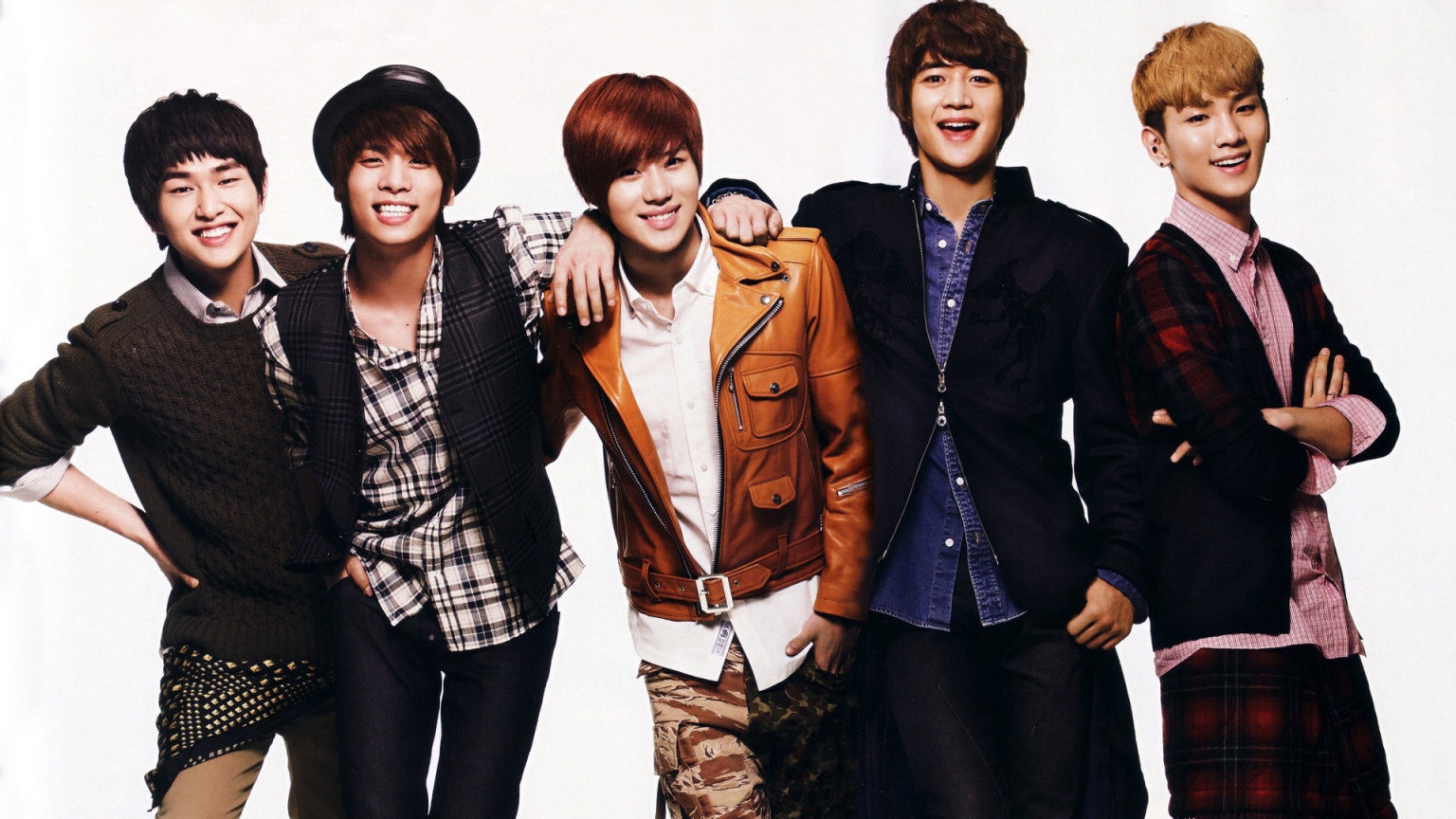 Shinee Band for 1536 x 864 HDTV resolution