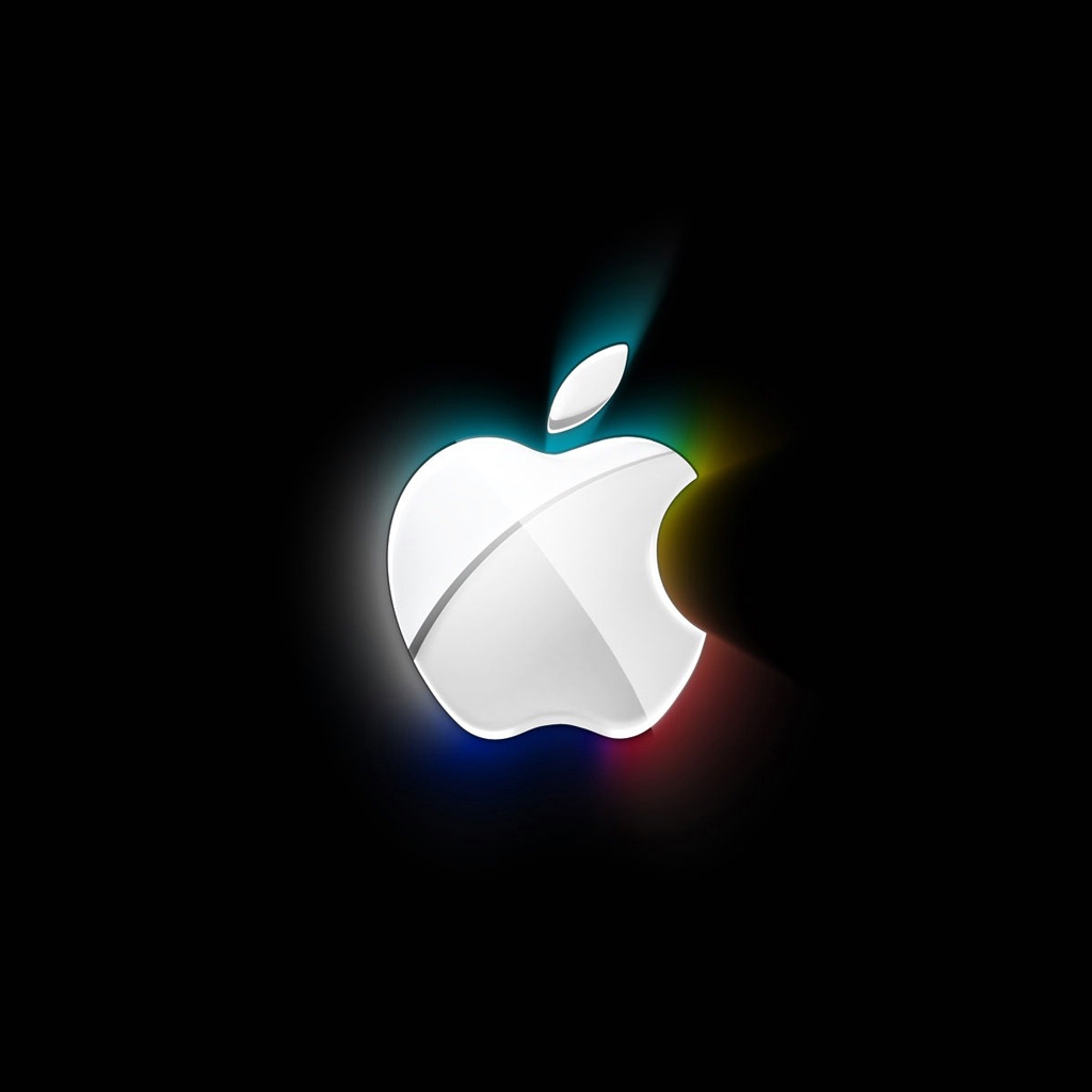 Shiny Apple for 1024 x 1024 iPad resolution
