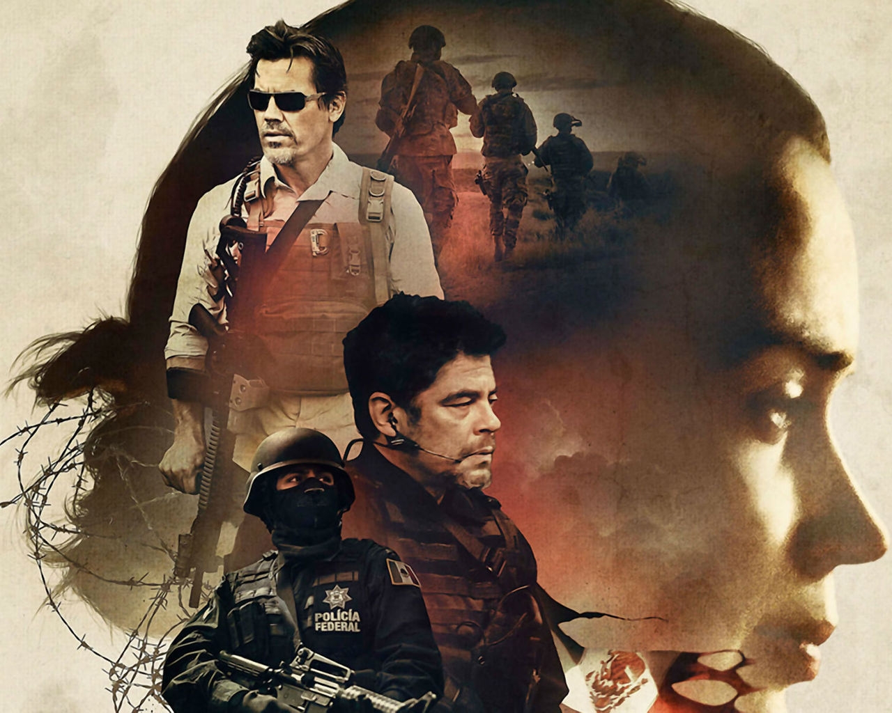 Sicario Movie Poster for 1280 x 1024 resolution