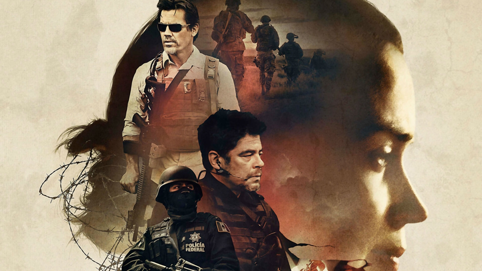 Sicario Movie Poster for 1536 x 864 HDTV resolution