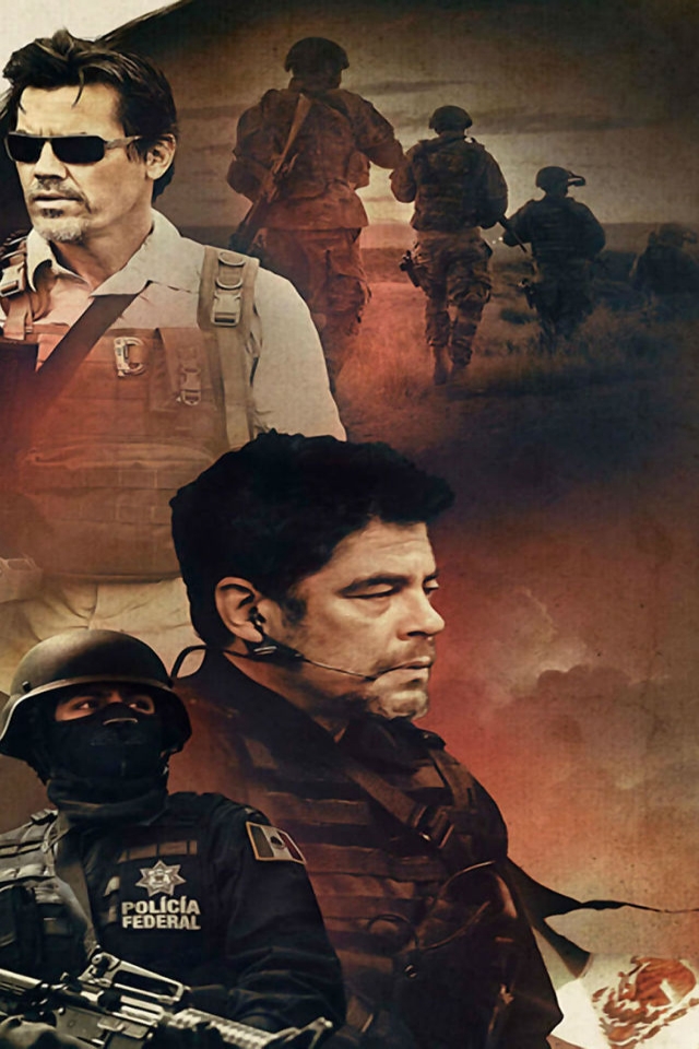 Sicario Movie Poster for 640 x 960 iPhone 4 resolution