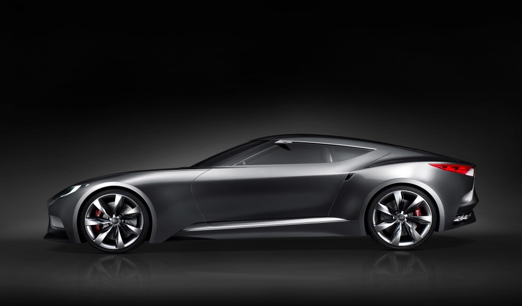 Side of Hyundai Coupe HND Concept for 1024 x 600 widescreen resolution