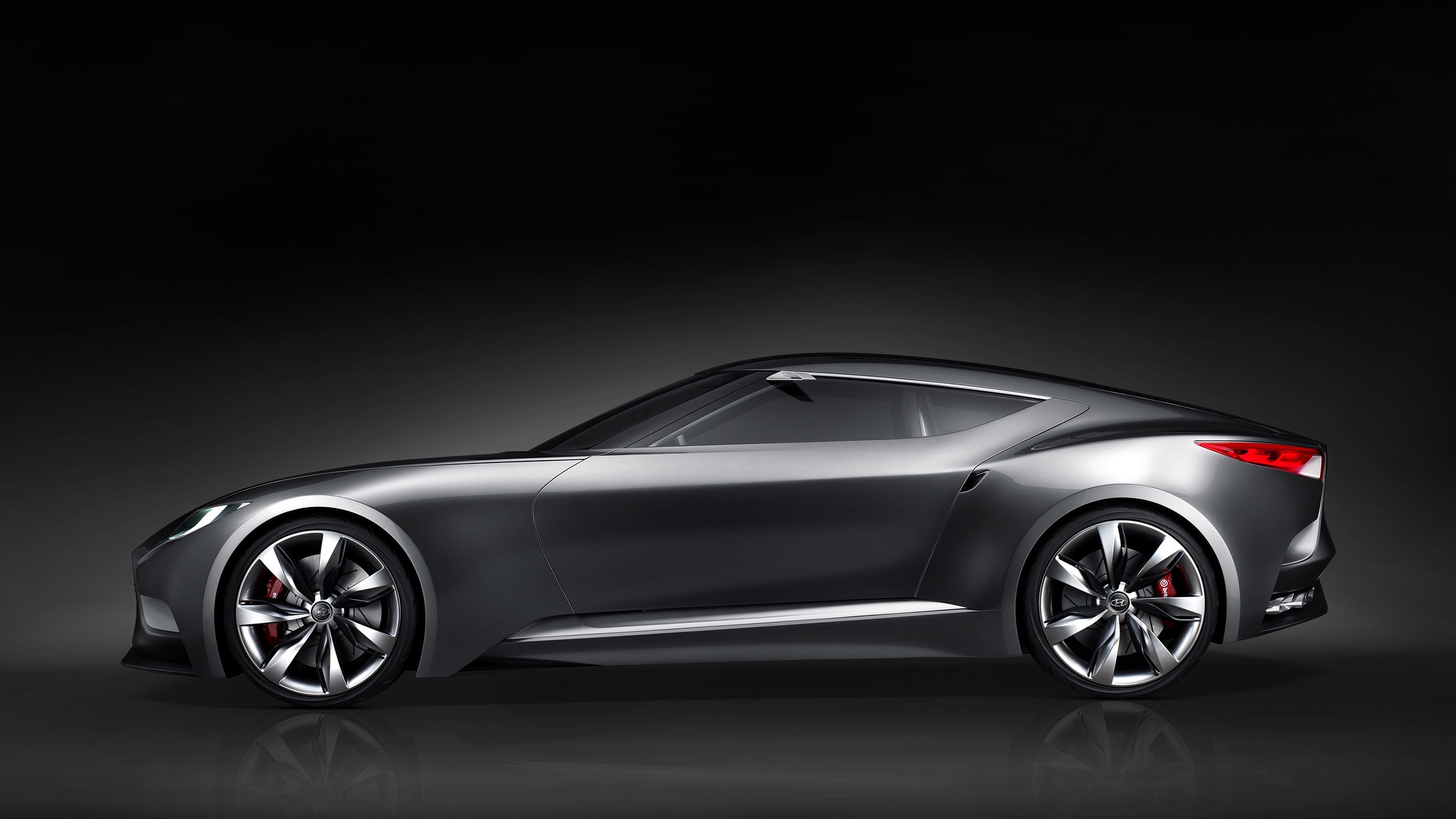 Side of Hyundai Coupe HND Concept for 2560x1440 HDTV resolution