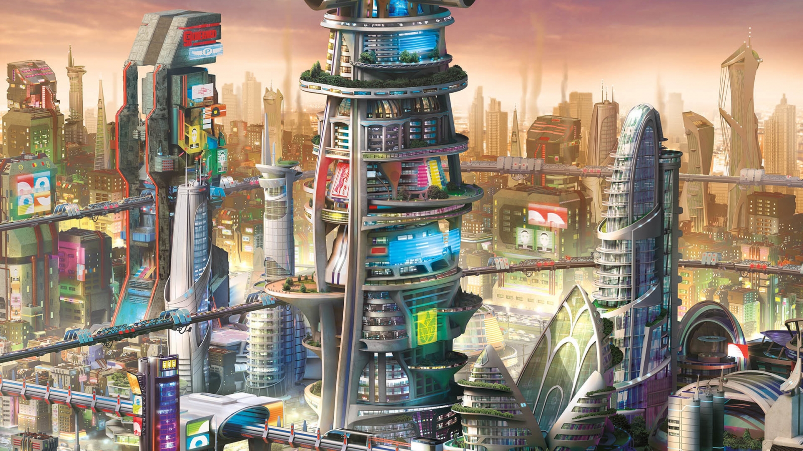 Simcity Cities of Tomorrow for 1600 x 900 HDTV resolution