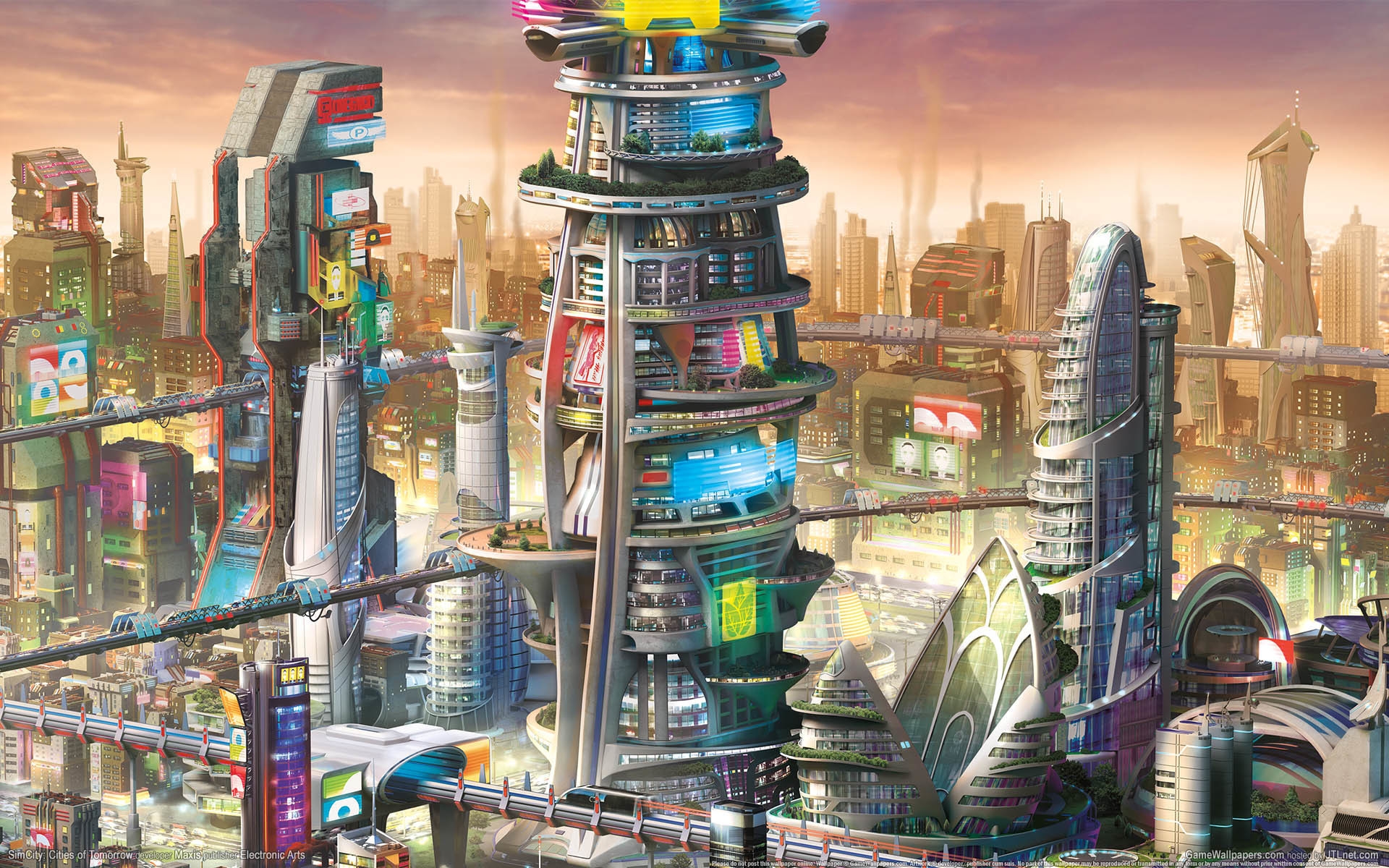 Simcity Cities of Tomorrow for 1920 x 1200 widescreen resolution