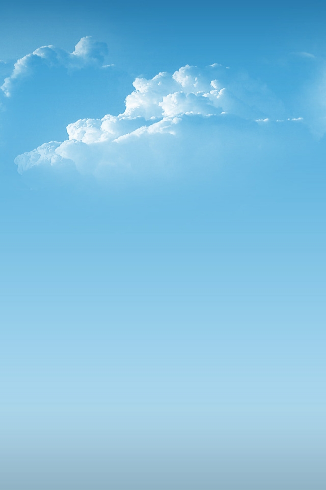 Simple Clouds for 640 x 960 iPhone 4 resolution