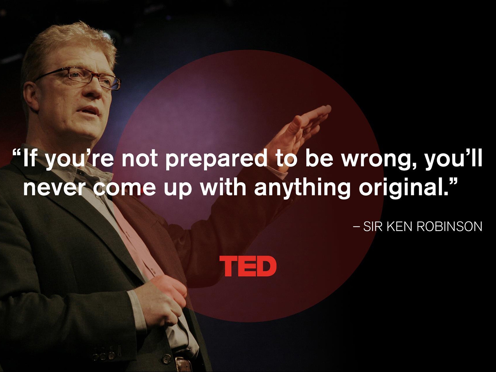 Sir Ken Robinson Quote for 1600 x 1200 resolution