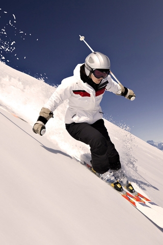 Skiing High for 320 x 480 iPhone resolution
