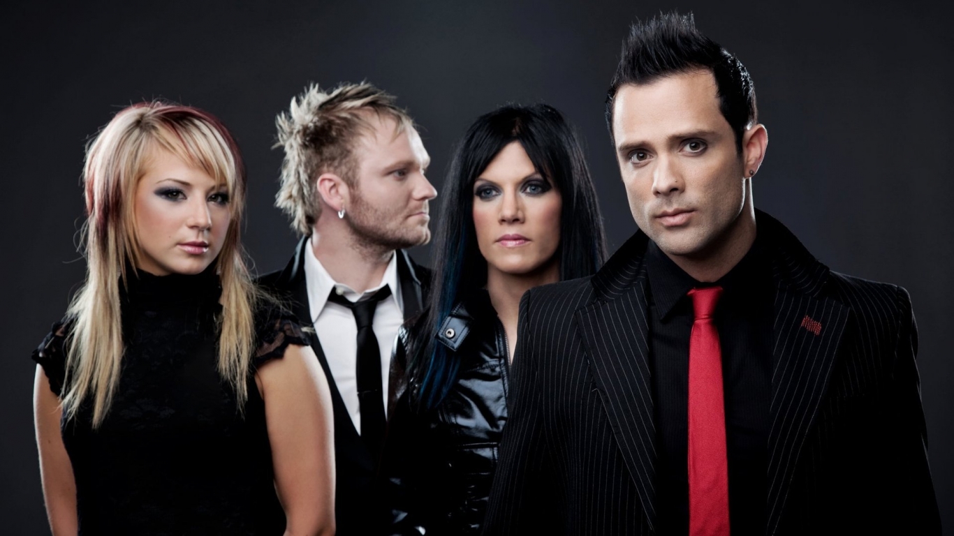 Skillet Band Members for 1366 x 768 HDTV resolution