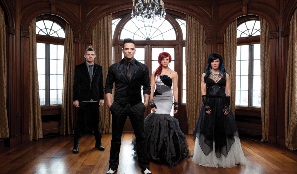 Skillet Rock Band for 1024 x 600 widescreen resolution