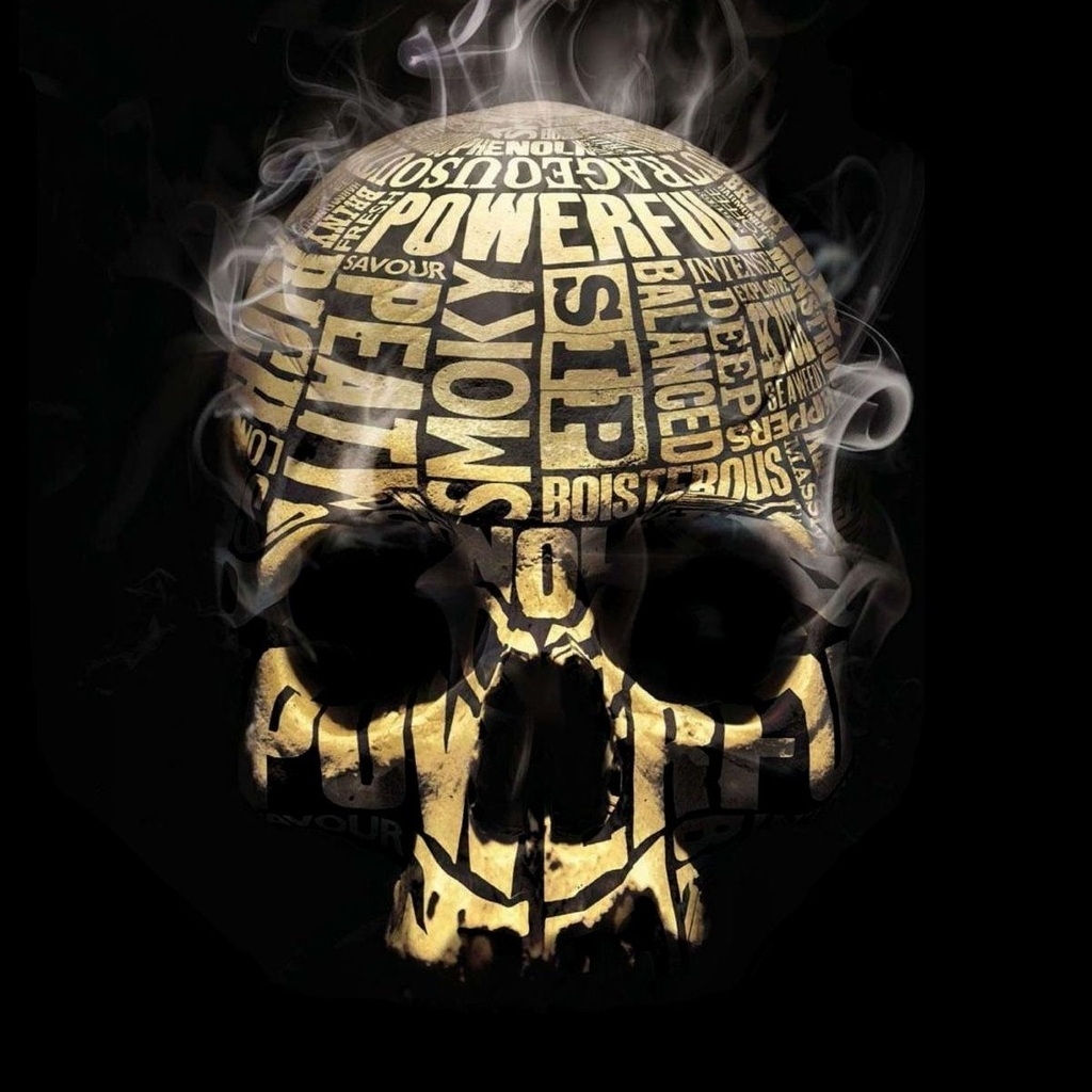 Skull Smoker for 1024 x 1024 iPad resolution
