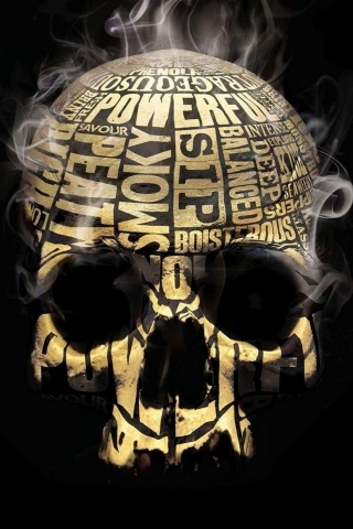 Skull Smoker for 320 x 480 iPhone resolution