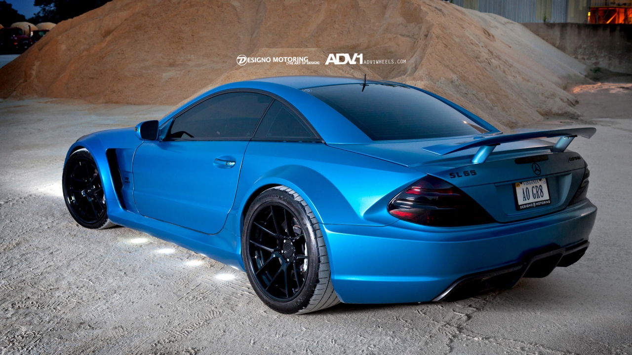 SL65 AMG by ADV Wheels for 1280 x 720 HDTV 720p resolution