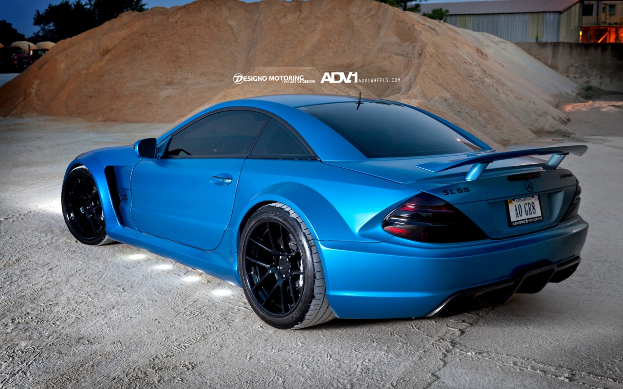 SL65 AMG by ADV Wheels for 1280 x 800 widescreen resolution