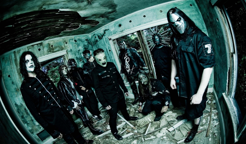Slipknot Band for 1024 x 600 widescreen resolution