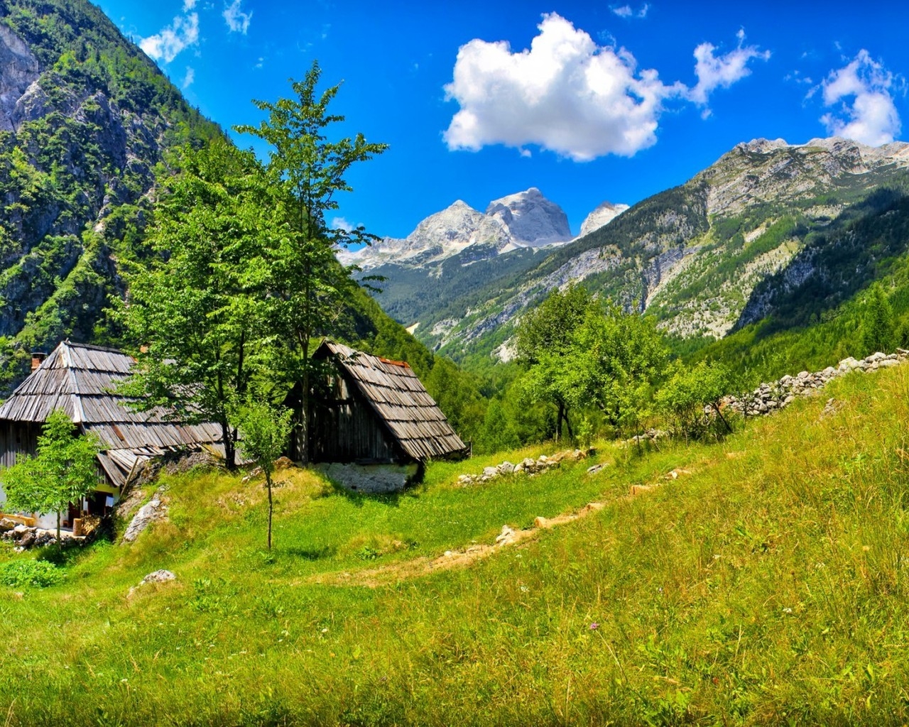 Slovenia Bovec Landscape for 1280 x 1024 resolution