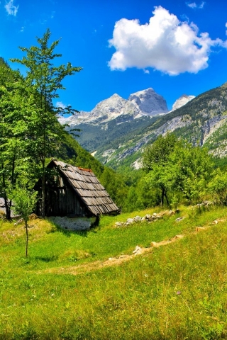 Slovenia Bovec Landscape for 320 x 480 iPhone resolution