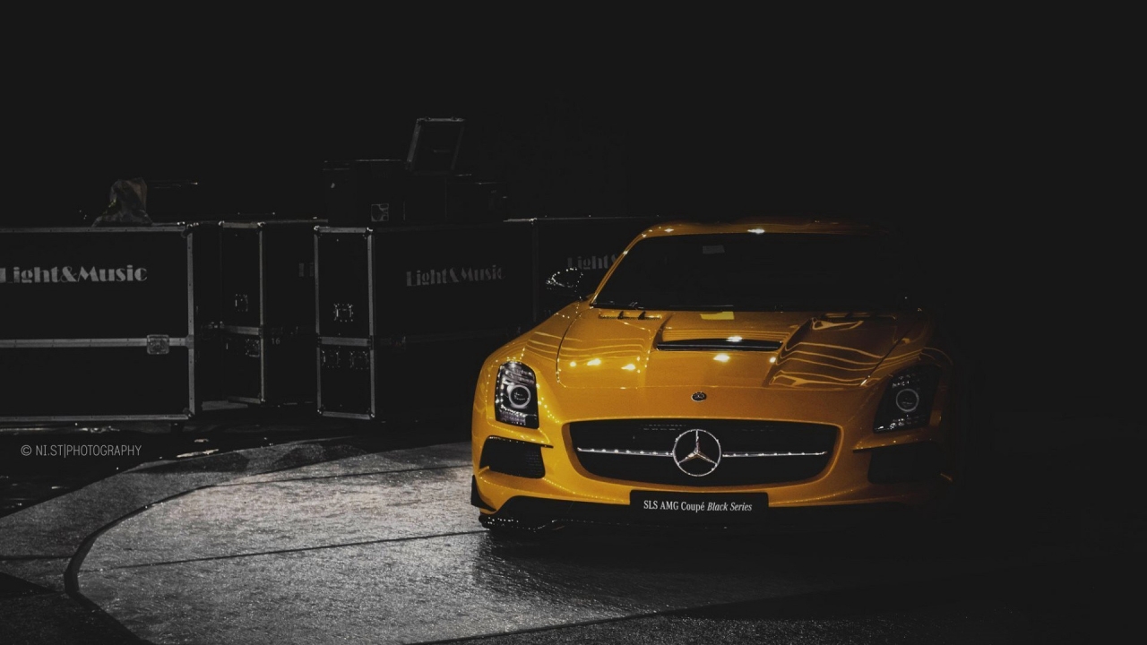 SLS AMG Coupe Black Series for 1280 x 720 HDTV 720p resolution