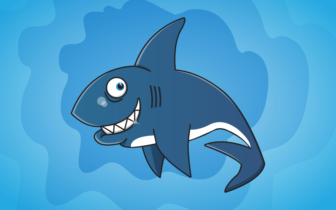 Smiling Shark for 1280 x 800 widescreen resolution