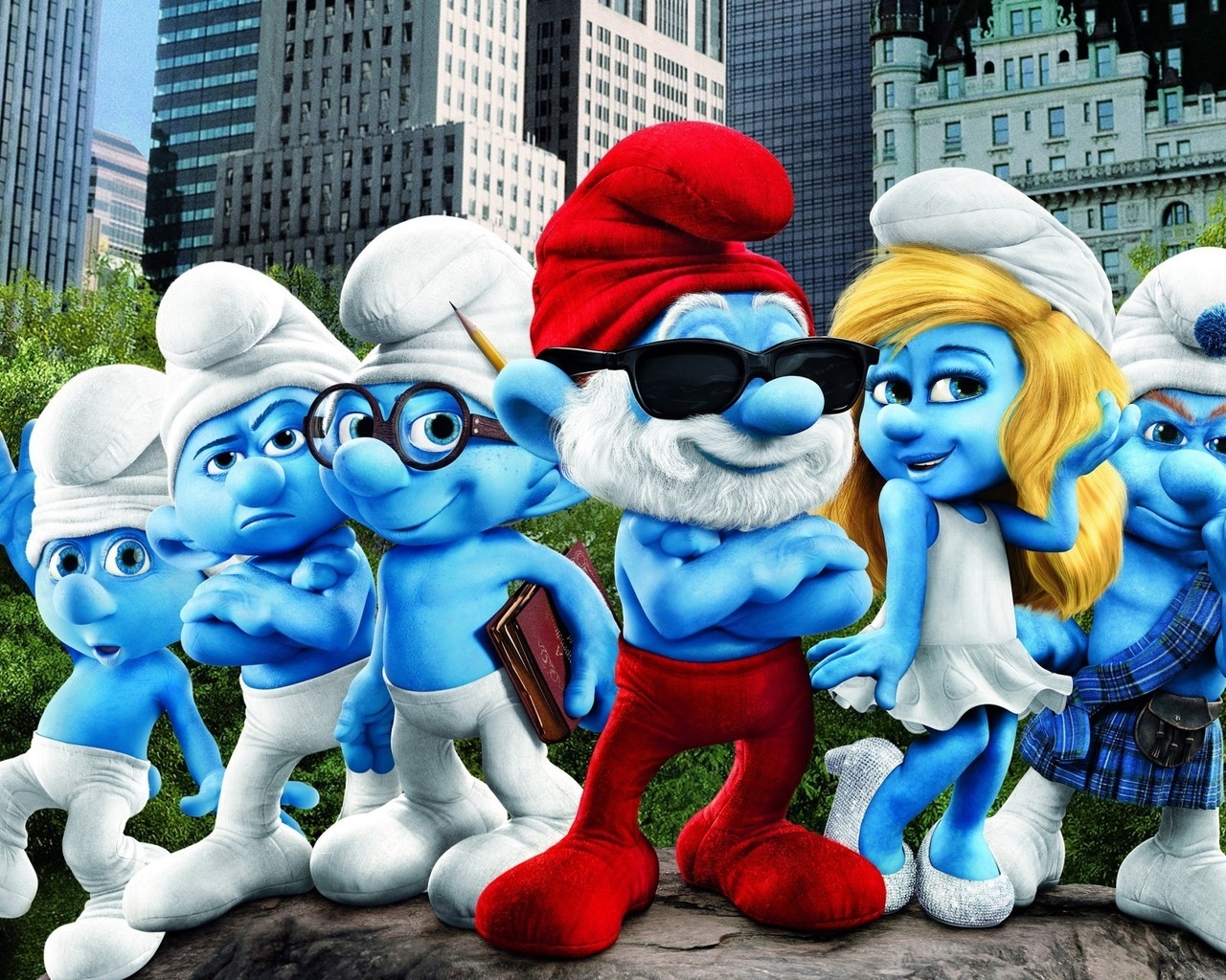 Smurfs Movie for 1280 x 1024 resolution