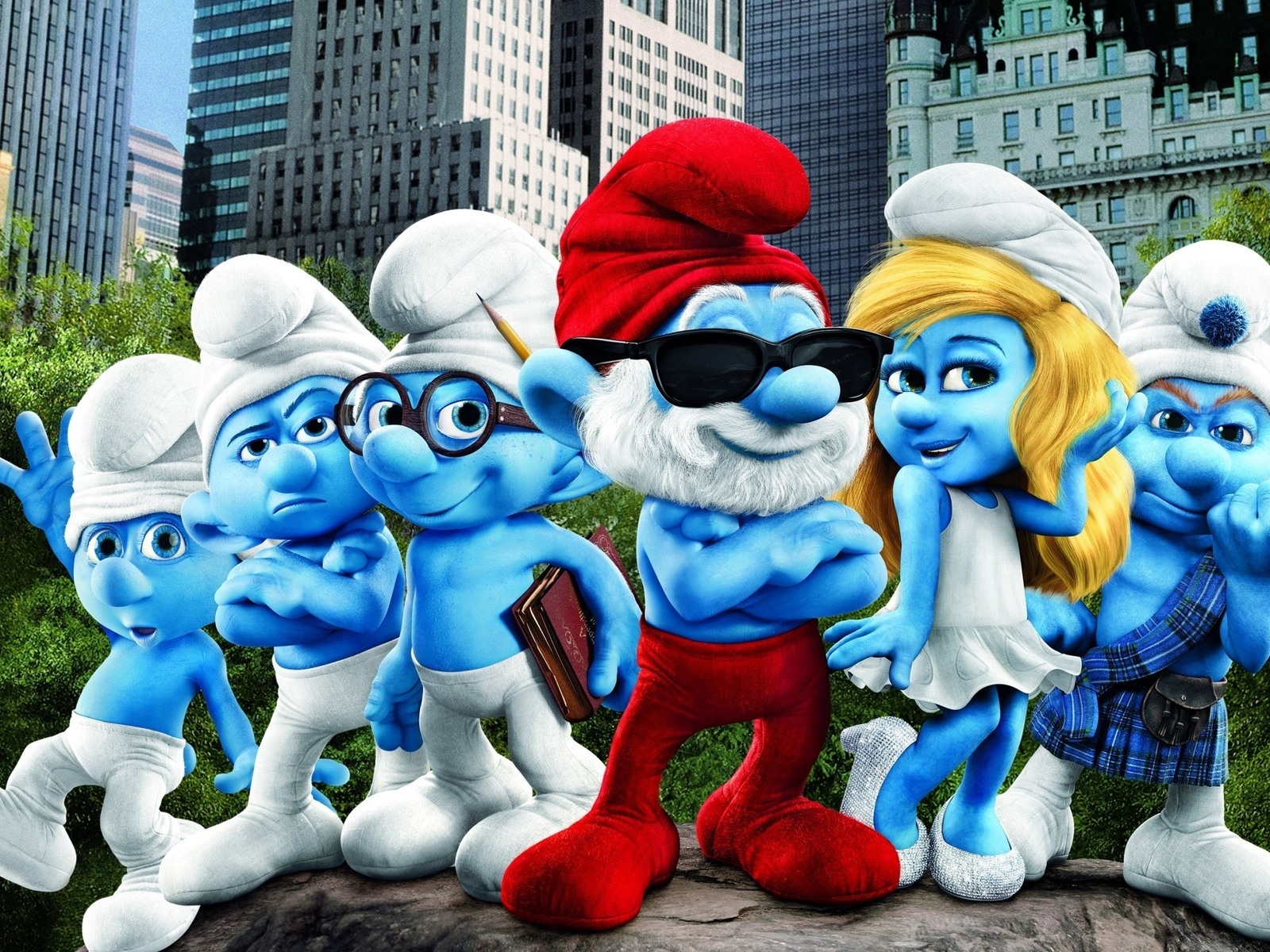 Smurfs Movie for 1600 x 1200 resolution