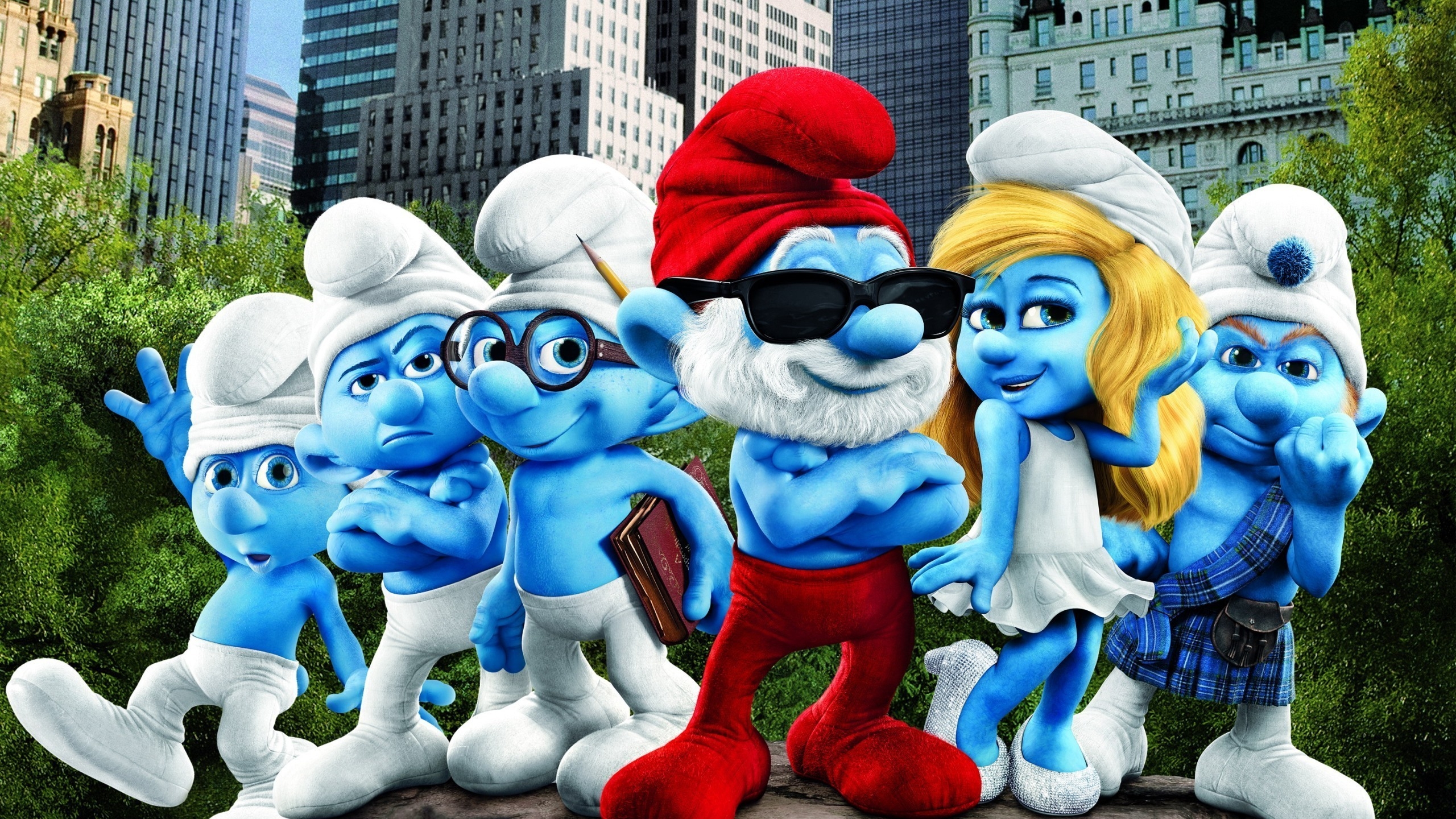 Smurfs Movie for 2560x1440 HDTV resolution