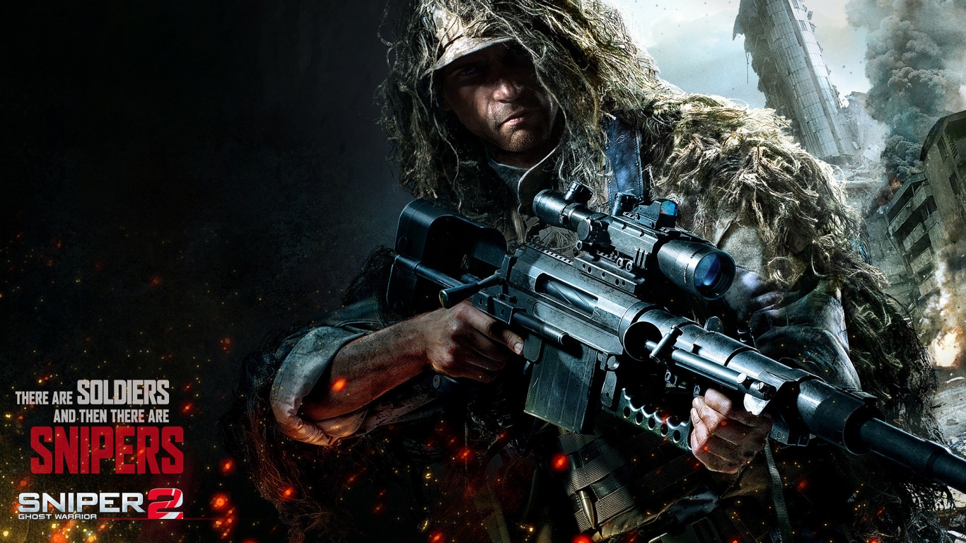 Sniper 2 Ghost Warrior for 1366 x 768 HDTV resolution