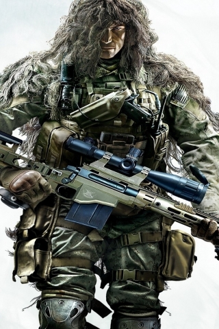 Sniper Ghost Warrior 2 Camouflage for 320 x 480 iPhone resolution