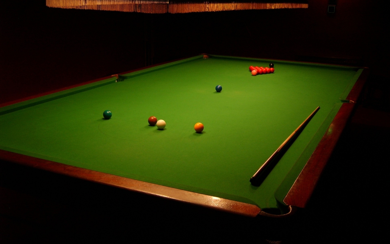 Snooker Table for 1280 x 800 widescreen resolution